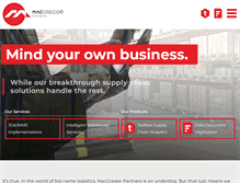 Tablet Screenshot of macgregorpartners.com